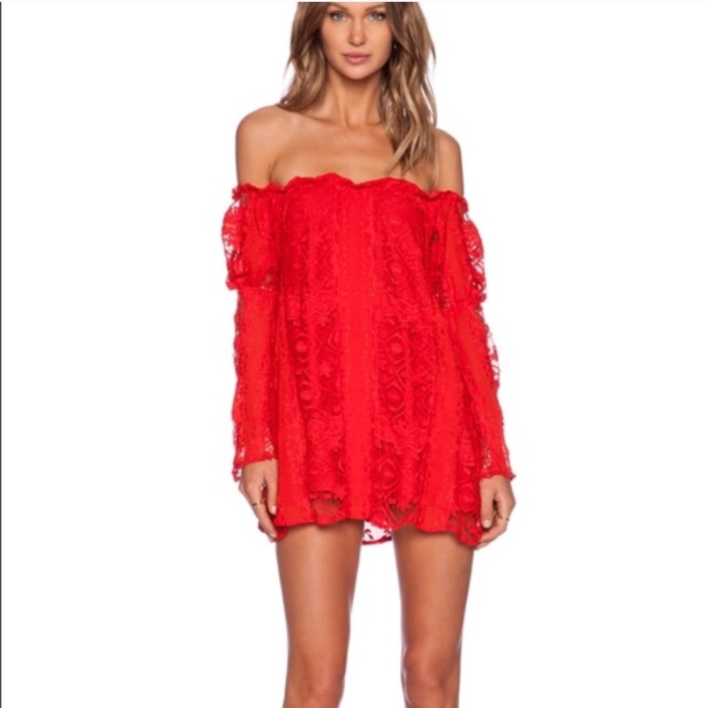 Red Love and Lemons Dress! Worn twice!